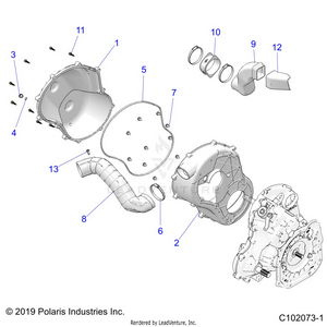 Body, Clutch Cover - A25slz95af (c102073-1) Schematic