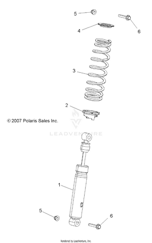 Suspension, Shock, Front - A12zn8efk/efo (49atvshockfrt7043168) Schematic