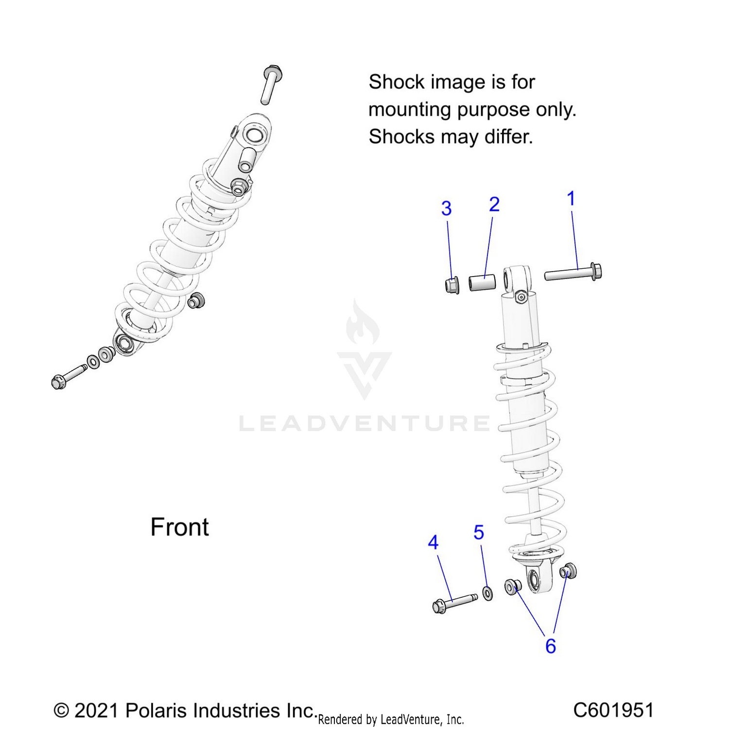 SUSPENSION, IFS SHOCKS MNTG. - S26TLG9BS/BEA (C601951