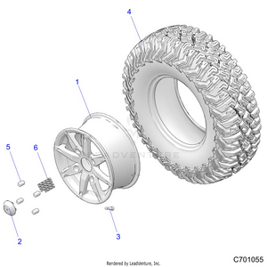Wheels, Front - Z20pal92ag/ap/bg/bp/lg/g92ag/ap/lg (c701055) Schematic