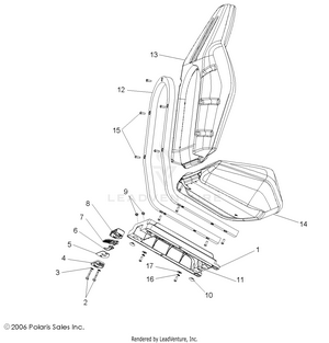 Seat Asm. - R08vh76ad/ag (49rgrseat08vista) Schematic