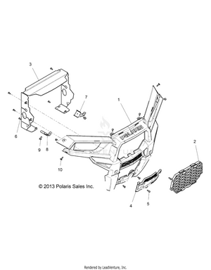 Body, Front Bumper - Z16vde99fm/nm (49rgrbumper14rzr1000) Schematic