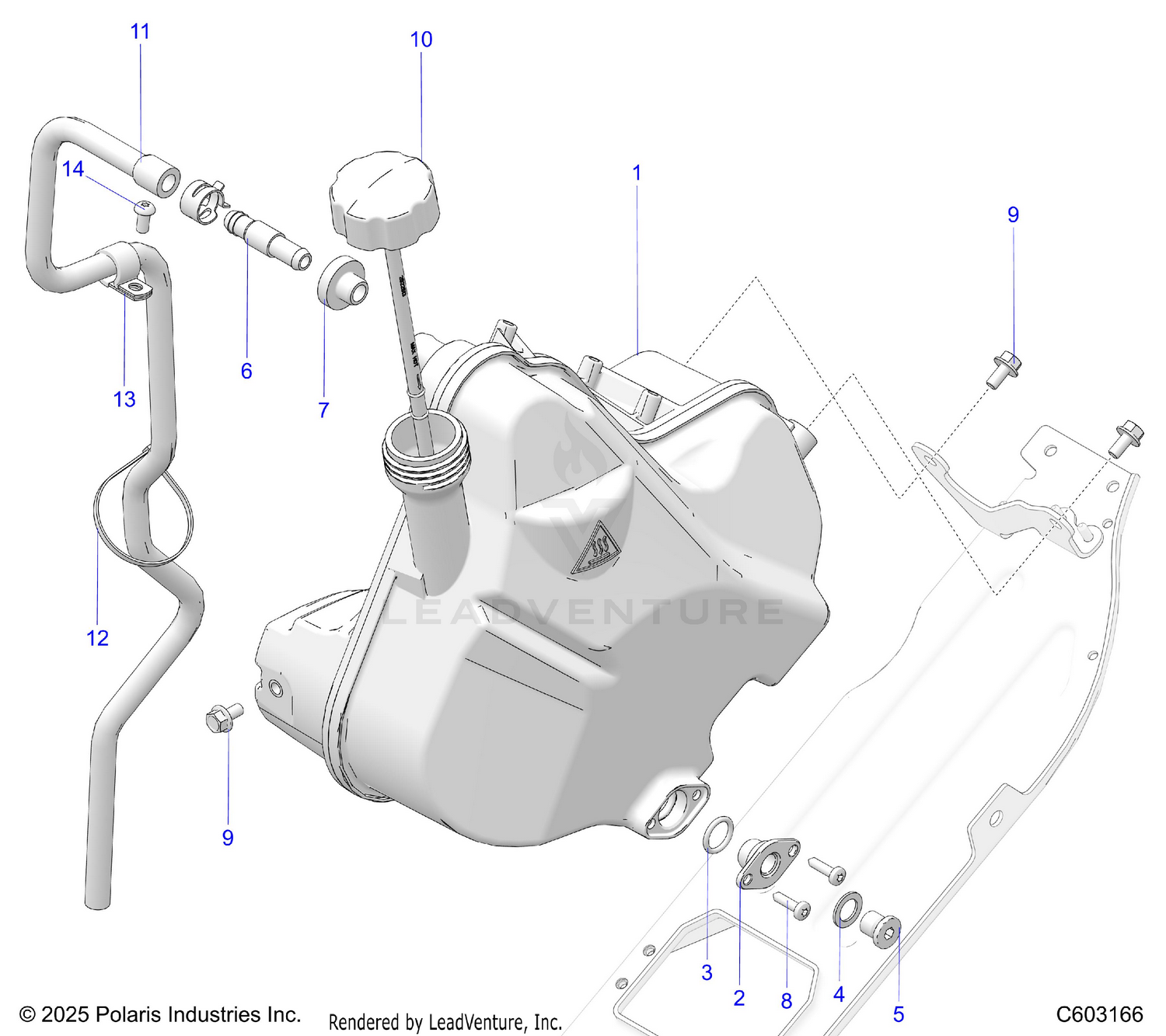 ENGINE, OIL TANK - S26AJE9FSL/AJN9FSL/FSM (C603166)
