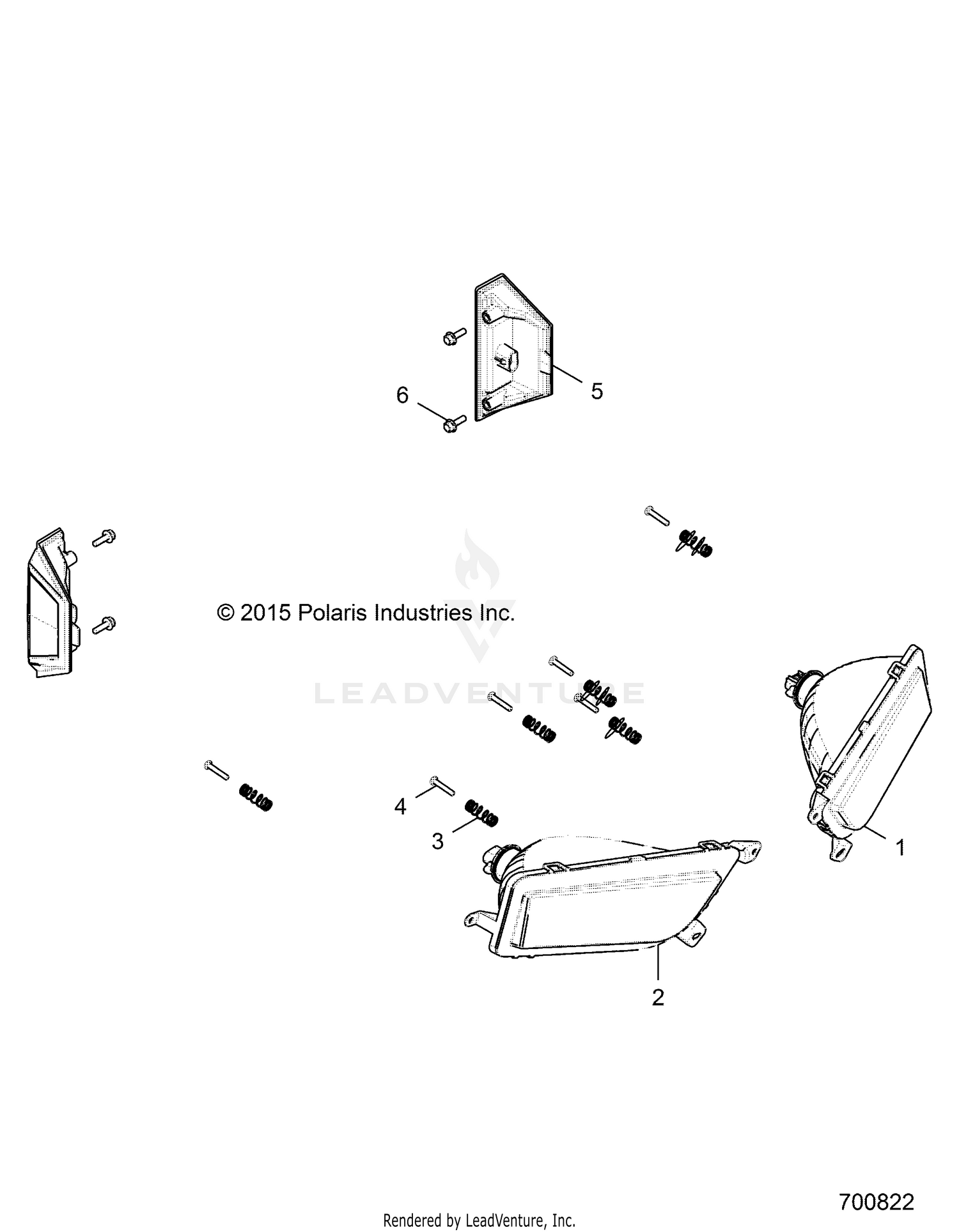 ELECTRICAL, HEADLIGHTS AND TAILLIGHTS - G22GAE99A4 (700822)