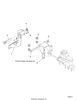 Brakes, Pedal And Master Cylinder - R18rne57nv (700317) Schematic