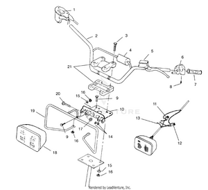 Handlebar/headlight Assembly Scrambler W957840 (4927252725b008) Schematic