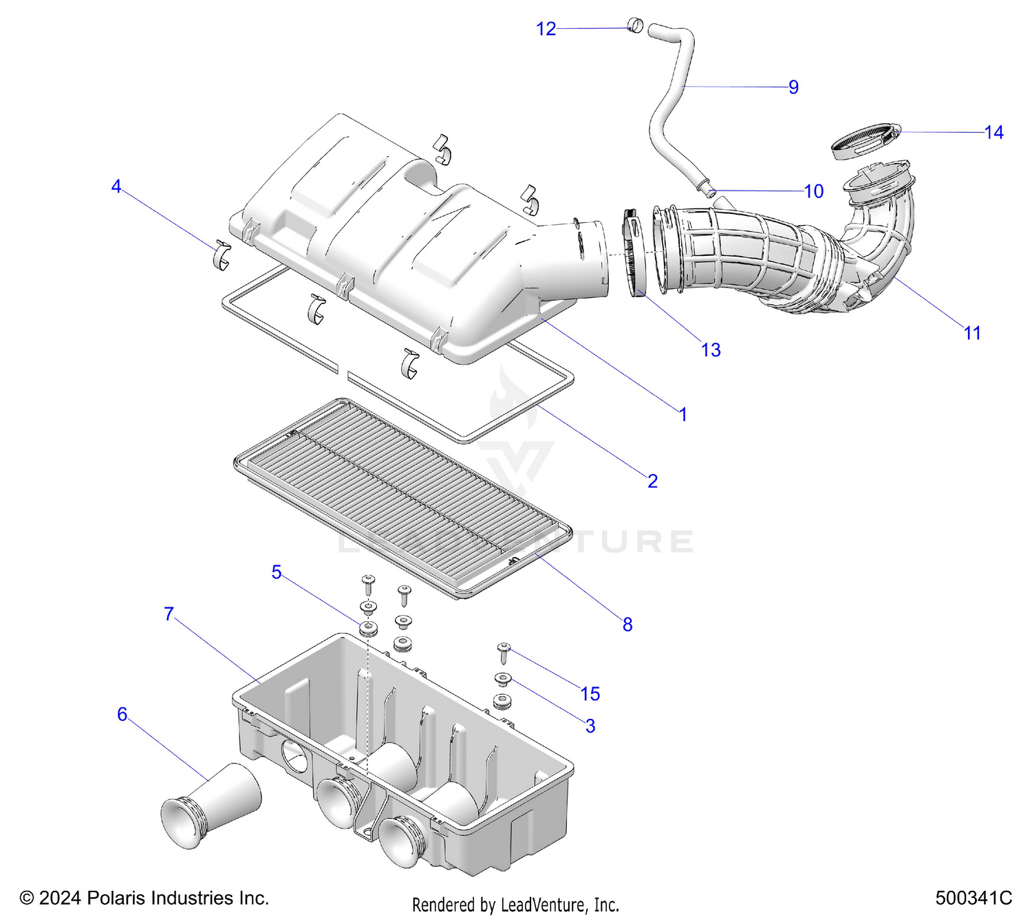 ENGINE, AIR INTAKE - T26AARGB/HB (500341C)