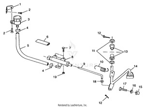Rear Brake Master Cylinder - A99bg38ca (4949664966c003) Schematic