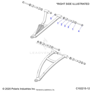 Suspension, Front A-arm, Mounting - A21sxn85a4 (c102215-12) Schematic