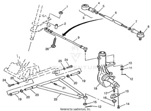A-arm/strut Mounting Xpress 300 W97ca28c And  Xpress 400l W97ca38c (4939603960c003) Schematic