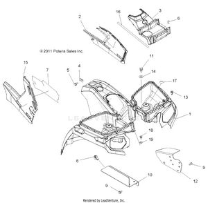 Body, Front Cab And Side Panels - A14mb46th (49atvcab12sp400) Schematic
