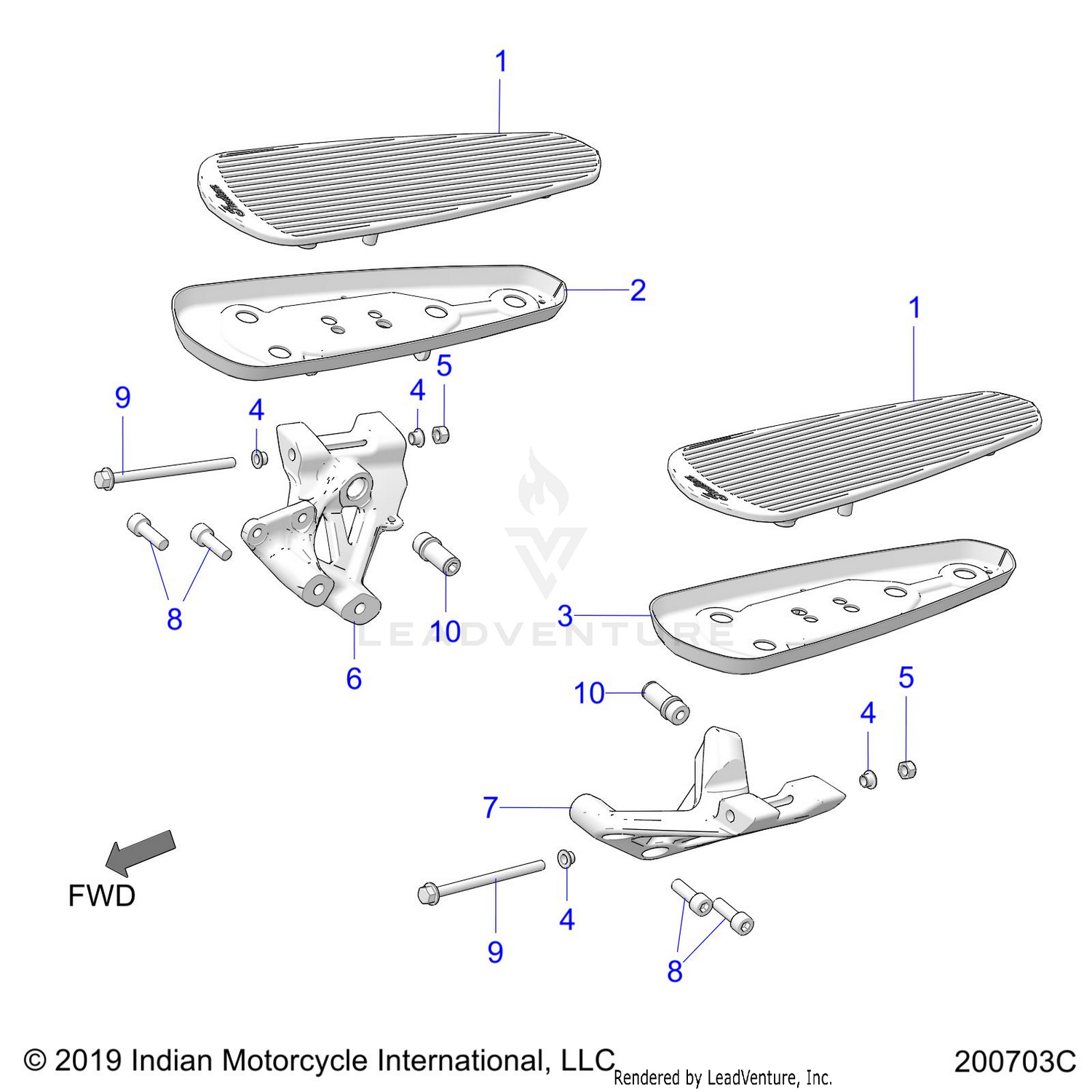 CHASSIS, FLOORBOARD, DRIVER - N26LD0RR ALL OPTIONS (200703C)