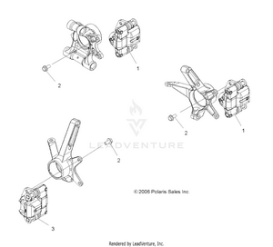 Brake Caliper Mounting - A07lb27aa/ac/lh27aa/ab/ac/ad/al (49atvcaliper07hawk) Schematic