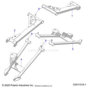 Suspension, Rear Control Arms - A22sva85a3 (c0211315-1) Schematic