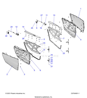 Body, Doors, Front - Z25nmf99a4/a5/b4/b5 (c0704091-1) Schematic