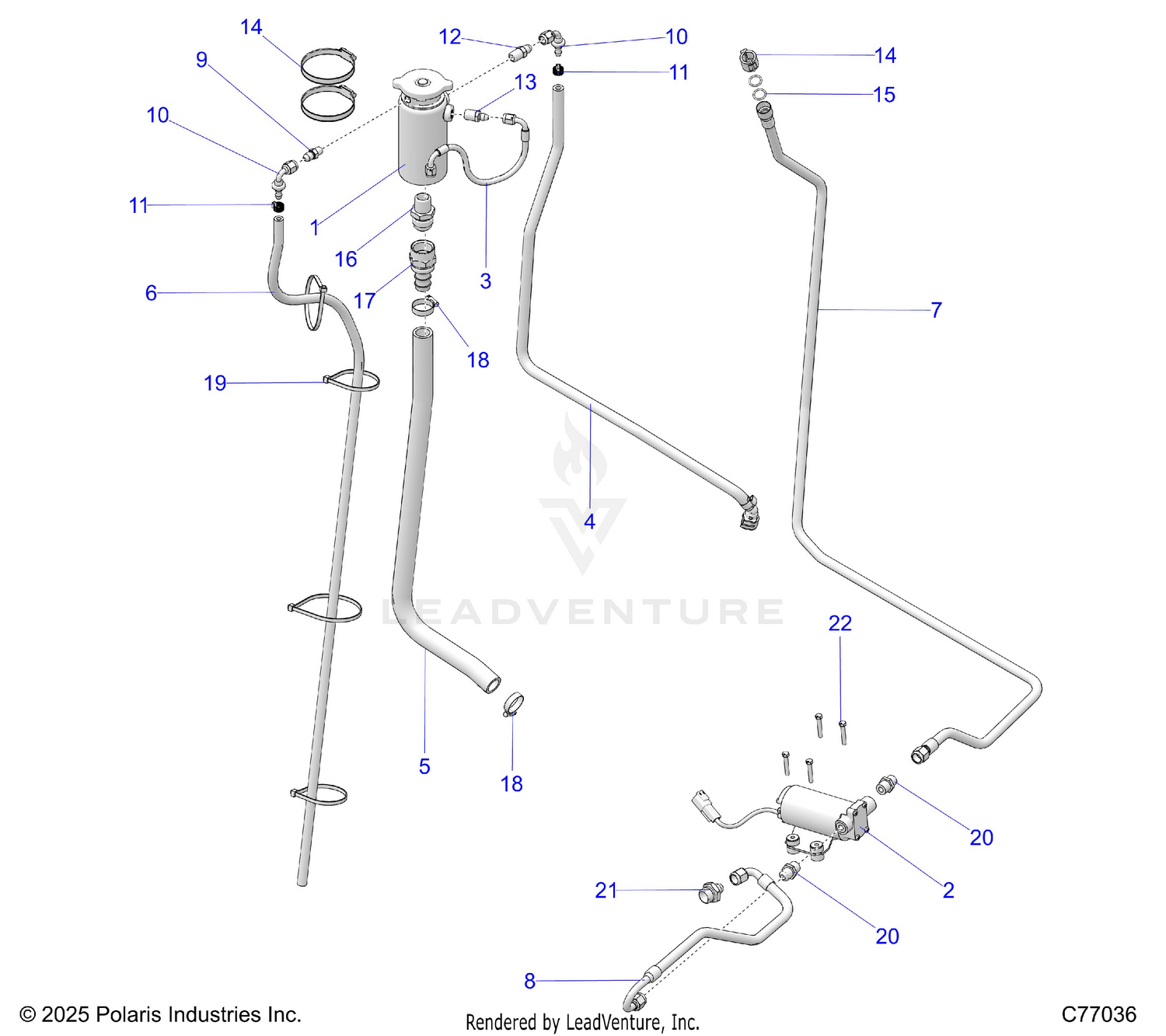 ENGINE, COOLING, SURGE TANK AND TRANS PUMP - Z26RRE2KAL (C77036)