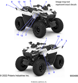 Body, Decals, Warning And Reflectors - A23hbe07b2 (900489) Schematic