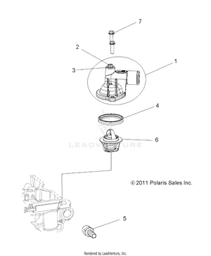 Engine, Thermostat And Cover - R16rva57a1/b1/e57a9/b9 (49rgrthermo12rzr570) Schematic