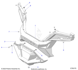 Body, Rear Bumper - Z25r4d2kak/bk/aj/bj/am/bm (c750175) Schematic