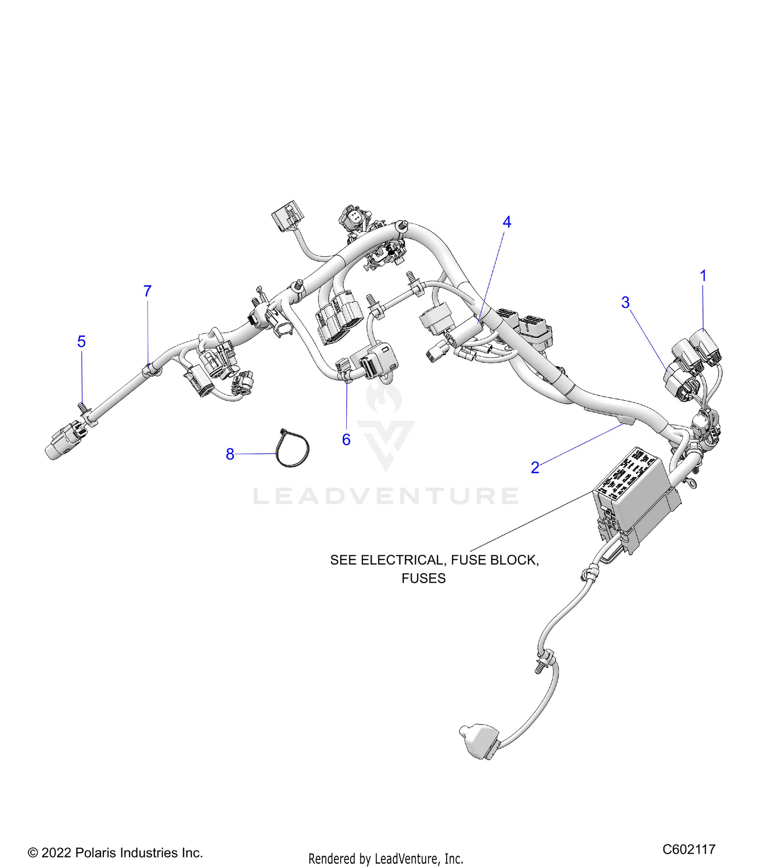 ELECTRICAL, WIRE HARNESS, MAIN - S24TLC8RS/8RE (C602117)