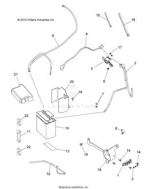 Electrical, Battery - A19sea50b1/b7/see50b7/b3/seg50b4 [49atvbattery15570a] Schematic