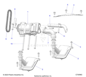 Engine, Oil Pump - R25xaw1rb9/bd/bm (c730963) Schematic