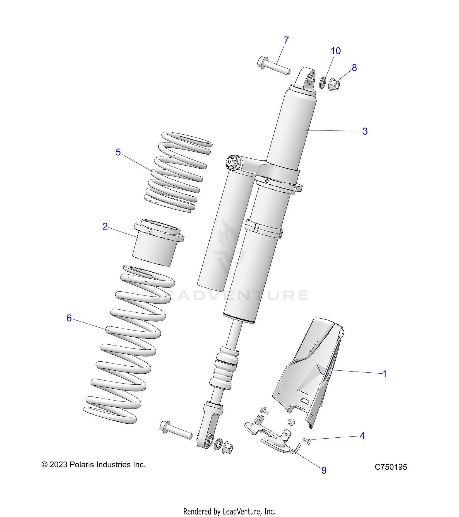 SUSPENSION, REAR SHOCK & MOUNTING - Z26S4E92A4/B4/A6/B6 (C750195)