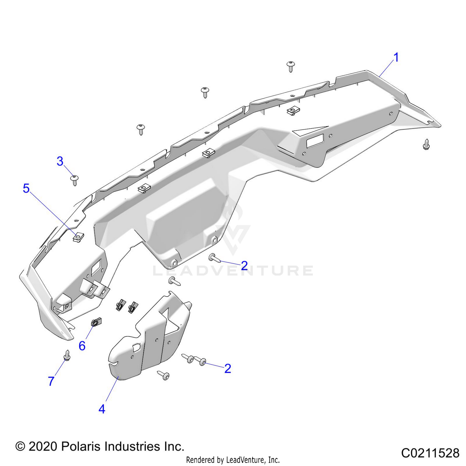 BODY, REAR BUMPER - A26SHR57AG (C0211528)