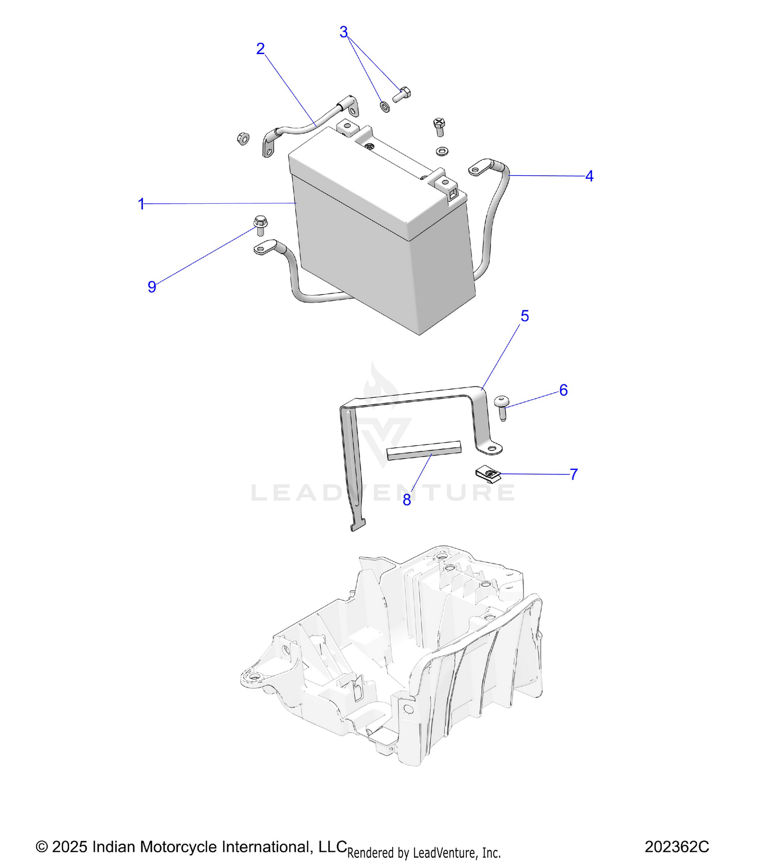 ELECTRICAL, BATTERY - N26DNDBH ALL OPTIONS (202362C)