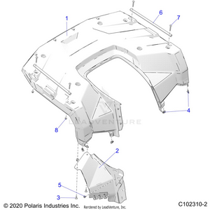 Body, Rear Cab - A21sez57am/an/bm/bn (c102310-2) Schematic