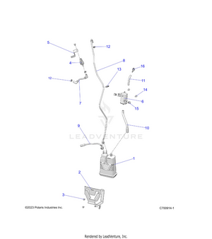 Fuel System,evap - R25rry99bs/bl/bp/b9/bf/bk (c700914-1) Schematic