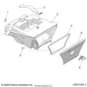 Body, Storage Box, Rear  - A20she57bn/bf/z57bx (c0211161-1) Schematic