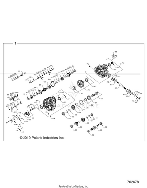 Drive Train, Main Gearcase Internals - Z24ase87a5 (702678) Schematic