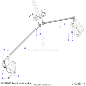 Steering, Steering Tie Rods - A22sva85a3 (c102263-10) Schematic