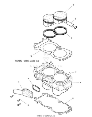 Engine, Cylinder And Piston - R16rge99a7/ae/av (49rgrcylinder14rzr1000) Schematic