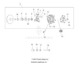 Drive Train, Primary Clutch - A08dn50af/as/aw/az (49atvclutch08spx25) Schematic