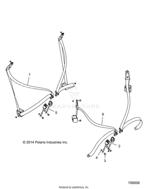Body, Seat Belt Mounting - Z19vce99am (700006) Schematic