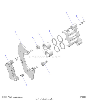 Brakes, Front Caliper - R24t6a99a1/b1 T6ead/bd/am/bm/a9/b9 (c730831) Schematic
