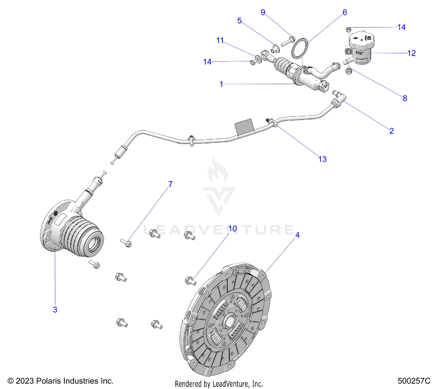 DRIVE TRAIN, CLUTCH MANUAL - T26AARGB (500257C)