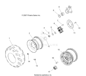 Wheels, Rear - A08dn50af/as/aw/az (49atvwheelrear08sptrg500) Schematic