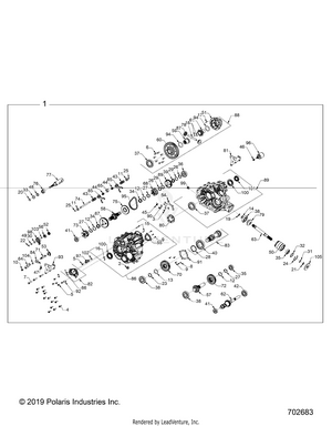 Drive Train, Main Gearcase Internals - R22t6a99a1/b1 (702683) Schematic
