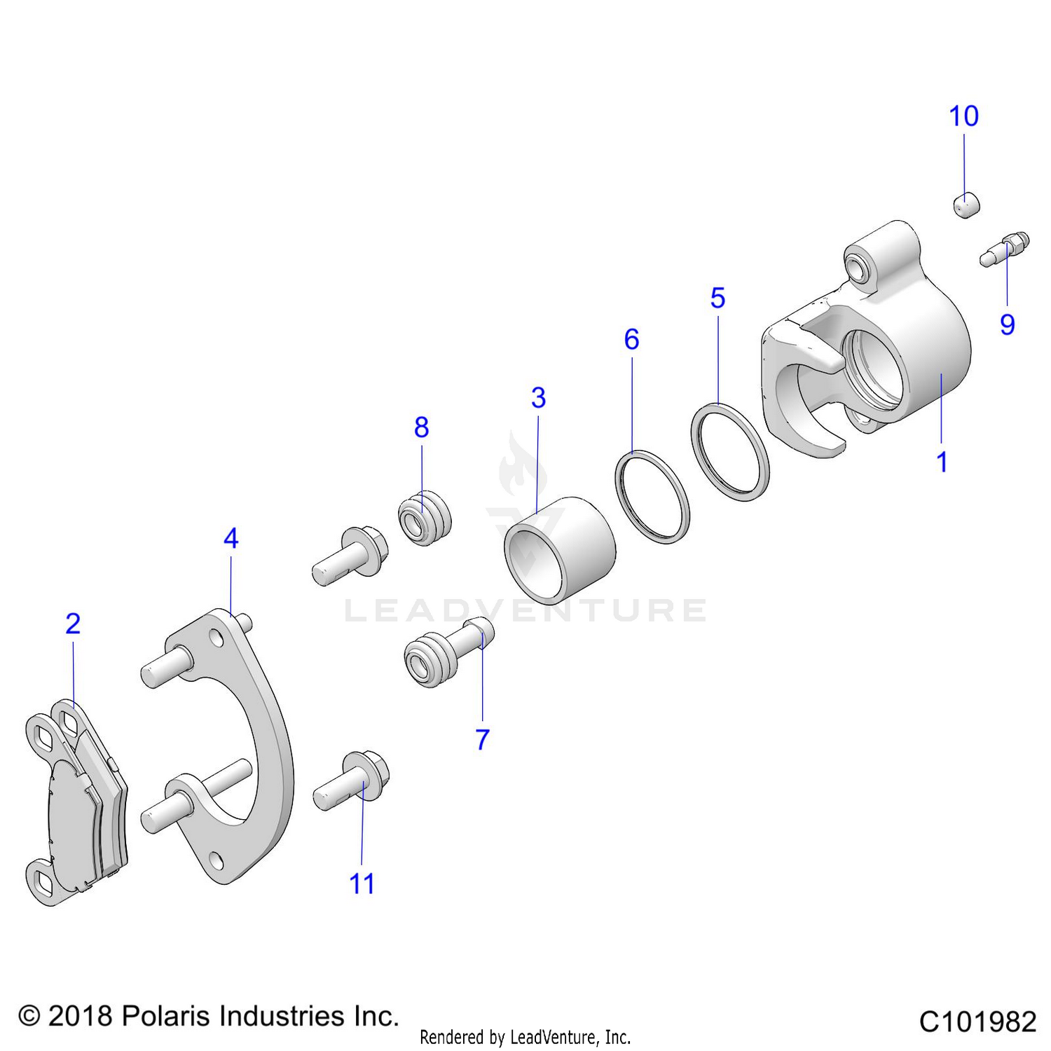 BRAKES, REAR CALIPER - A26SXZ85A9/AN/AZ (C101982)