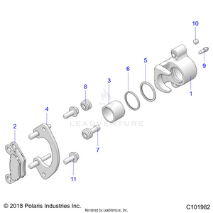 Brakes, Rear Caliper - From 8/23/2021 A22sva85a3 (c101982) Schematic