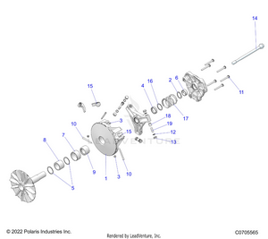 Drive Train, Primary Clutch - G23gmk99a/99b (c0705565) Schematic