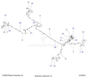 Brakes, Brake Lines And Master Cylinder - Z25x4e92a4/b4 (c750761) Schematic