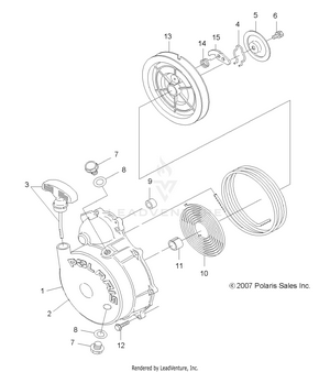 Engine, Recoil Starter - A08dn50af/as/aw/az (49atvrecoil08sp500) Schematic
