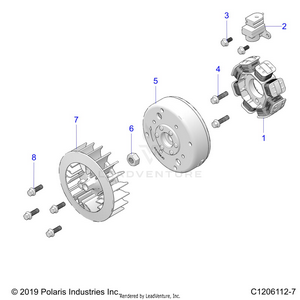 Engine, Stator And Flywheel - A21hbb07a3/a7/b3/b7 (c1206112-7) Schematic