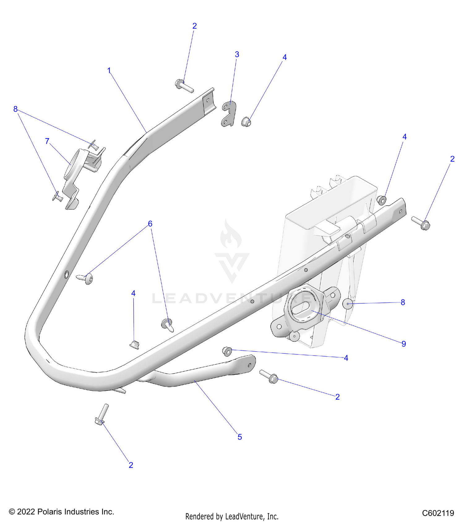 BODY, BUMPER, FRONT - S26TDZ8RS (C602119)