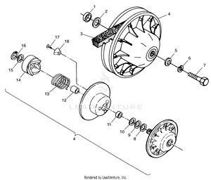 Driven Clutch Xpress 300 W98ca28c (4945364536b014) Schematic