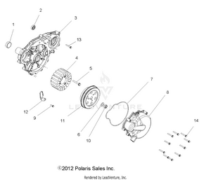 Engine, Stator And Flywheel - R16raa76aa/aj (49rgrstator136x6) Schematic